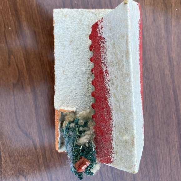 SHINY Brite Mica Putz House for Christmas circa 1950 Made in Japan Cardboard - Picture 5 of 8